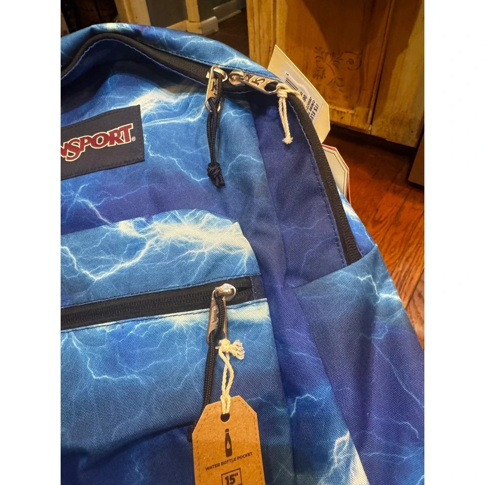 JanSport Cross Town Plus Backpack Its Electric Lightning Blue JS0A7ZN285K NEW